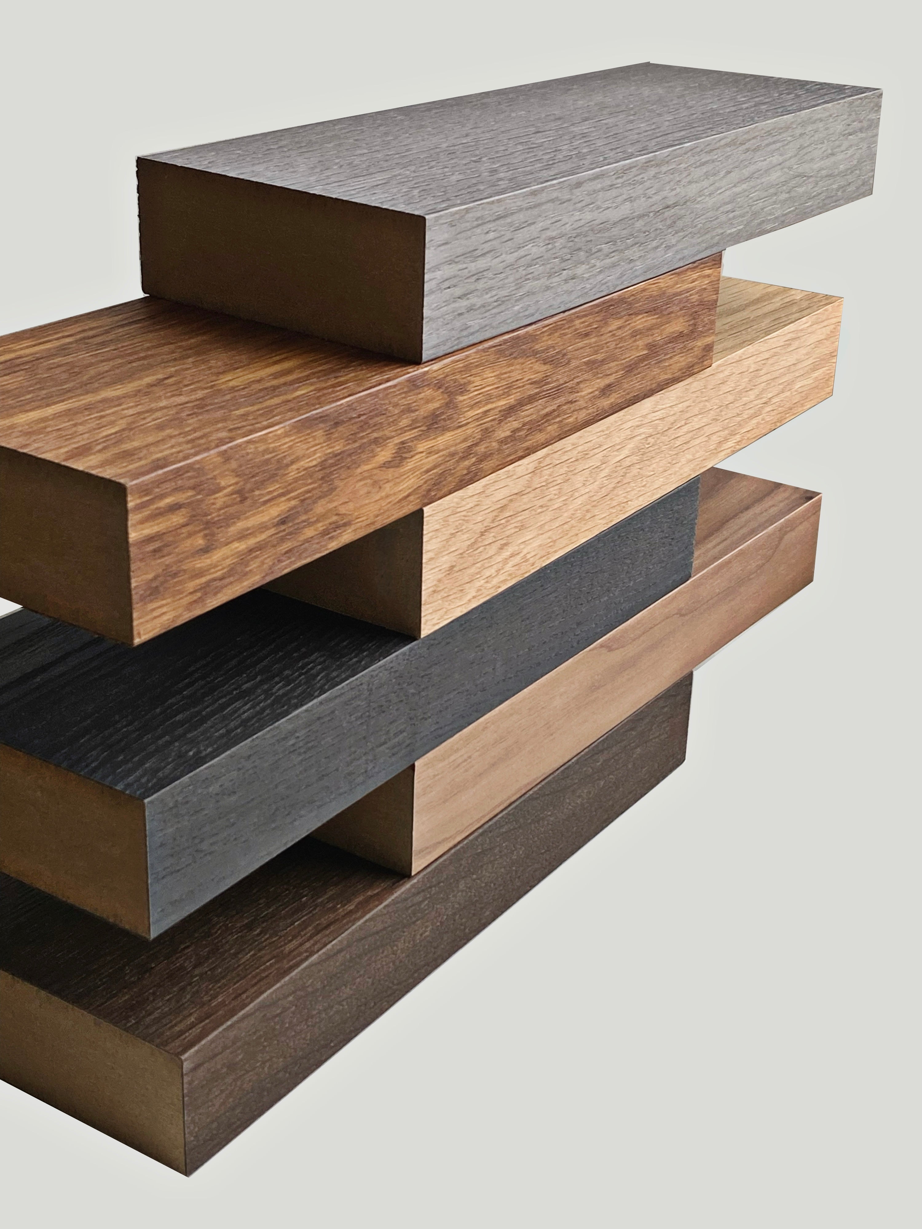 SMOKED OAK WOODEN PARTITION